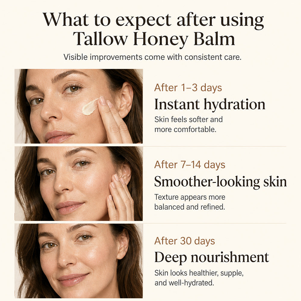 Organic Tallow Honey Balm to Help Erase Fine Lines, Wrinkles, and Age Spots